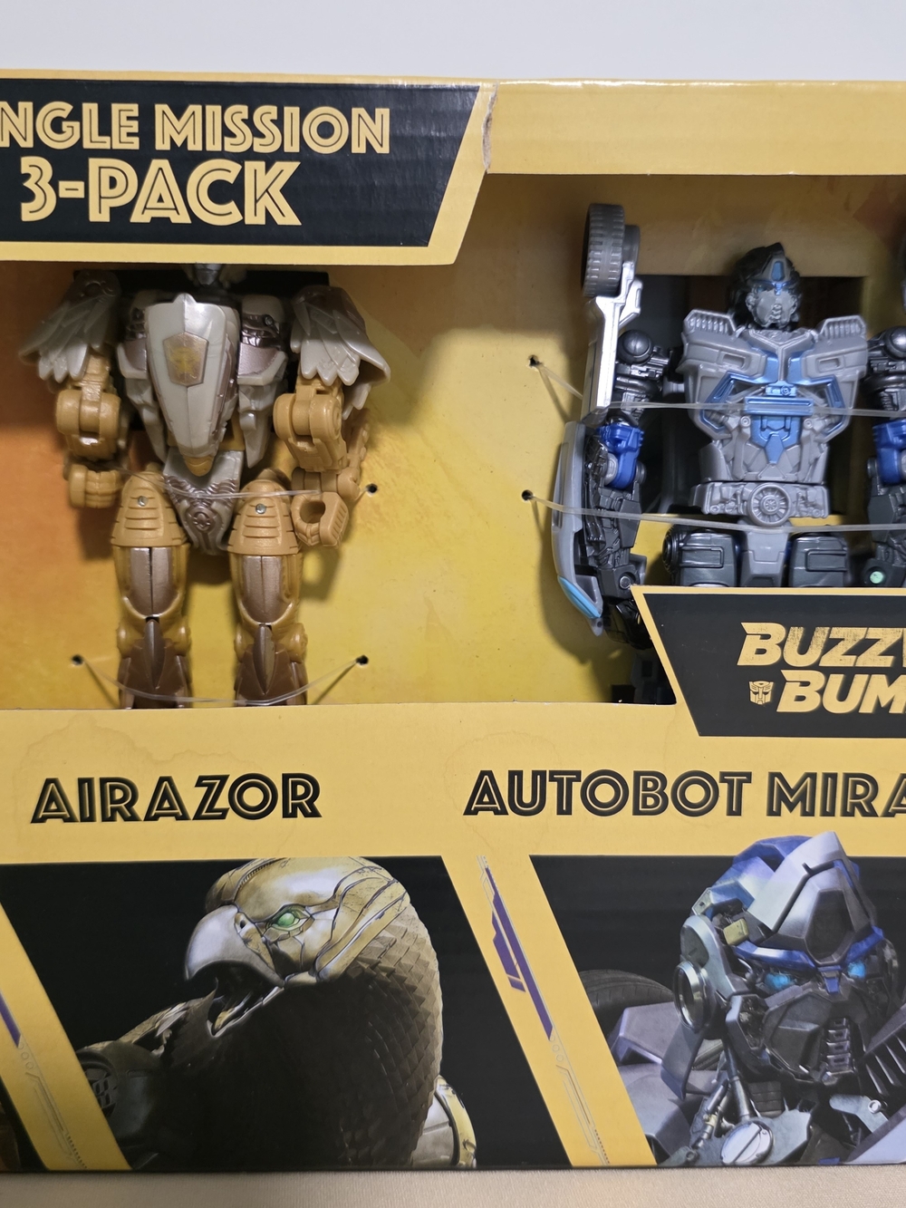 Hasbro Transformers Jungle Mission 3-Pack Bumblebee Yellow Gold Blue - Picture 3 of 8